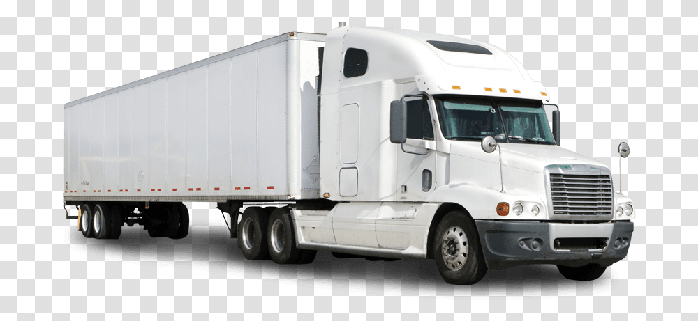 White 18 Wheeler Truck Image With No, Trailer Truck, Vehicle, Transportation, Machine Transparent Png