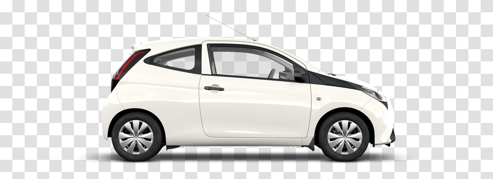 White 3 Door Aygo, Car, Vehicle, Transportation, Automobile Transparent Png