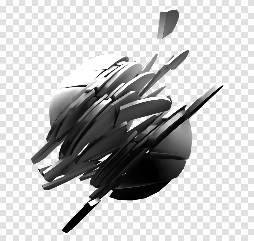 White Abstract Art 3d, Arrow, Face Transparent Png