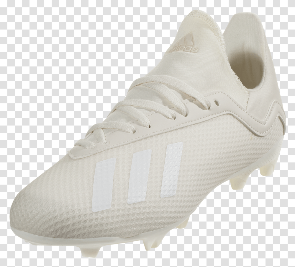White Adidas Cleats Football Shoes Adidas White, Clothing, Apparel, Footwear, Running Shoe Transparent Png