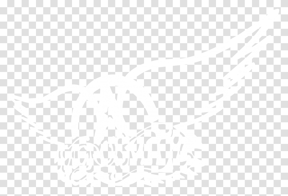 White Aerosmith Logo, Stencil, Symbol, Emblem, Trademark Transparent Png