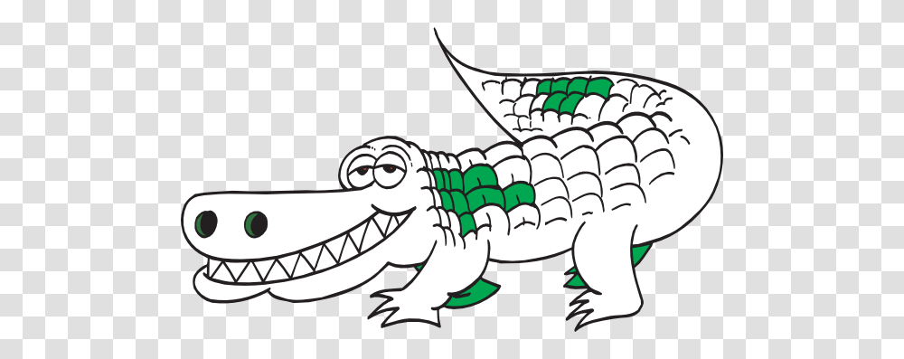 White Alligator Outline Clip Art, Animal, Drawing, Dragon, Statue Transparent Png