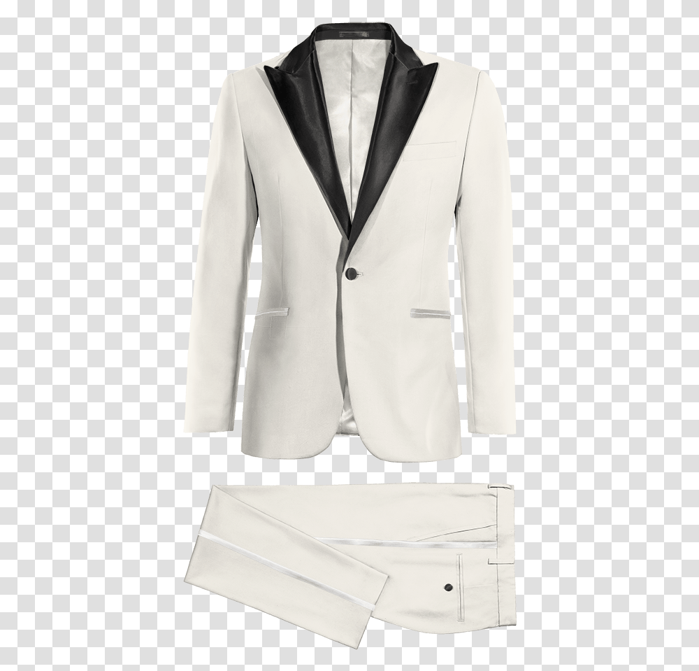 White Amp Black Peak Lapel Tuxedo Kevin Hart White Suit, Apparel, Overcoat, Shirt Transparent Png