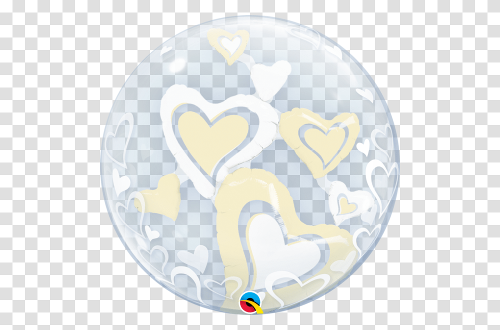 White Amp Ivory Floating Hearts Bubble Balloon Clipart Heart, Outer Space, Astronomy, Universe, Sphere Transparent Png