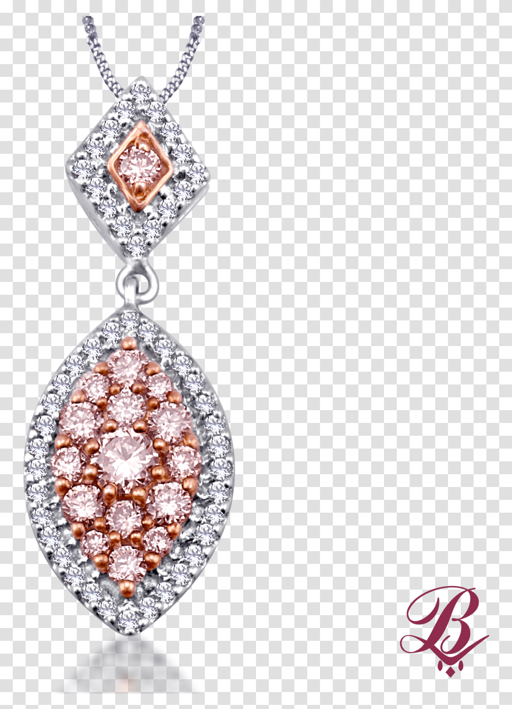 White Amp Naturally Pink Diamond Marquise Pendant, Accessories, Accessory, Jewelry, Gemstone Transparent Png
