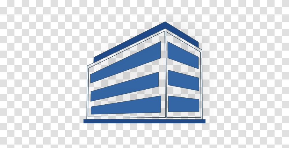 White And Blue Office Building Clip Art, Mailbox, Shelf, Furniture, Label Transparent Png