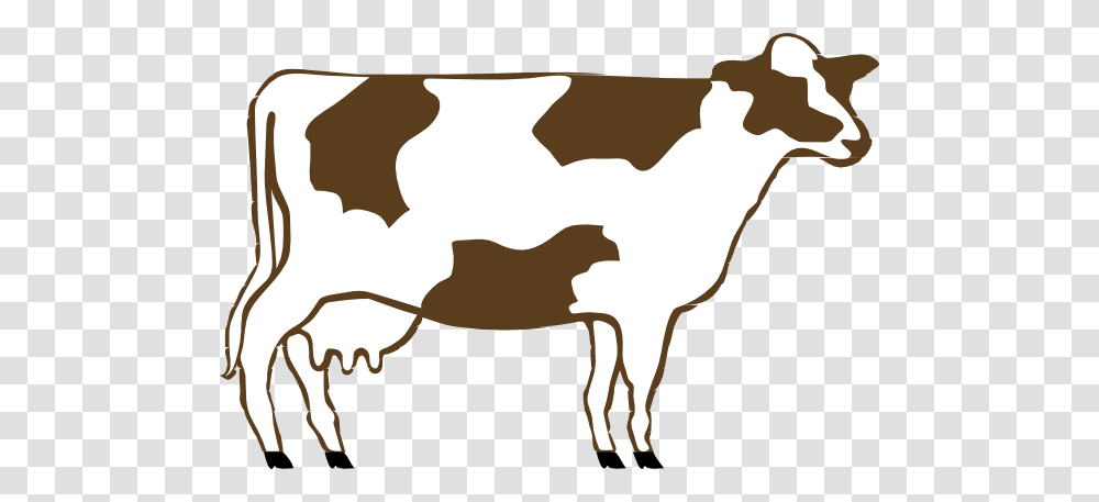 White And Brown Cow Clip Art, Cattle, Mammal, Animal, Dairy Cow Transparent Png