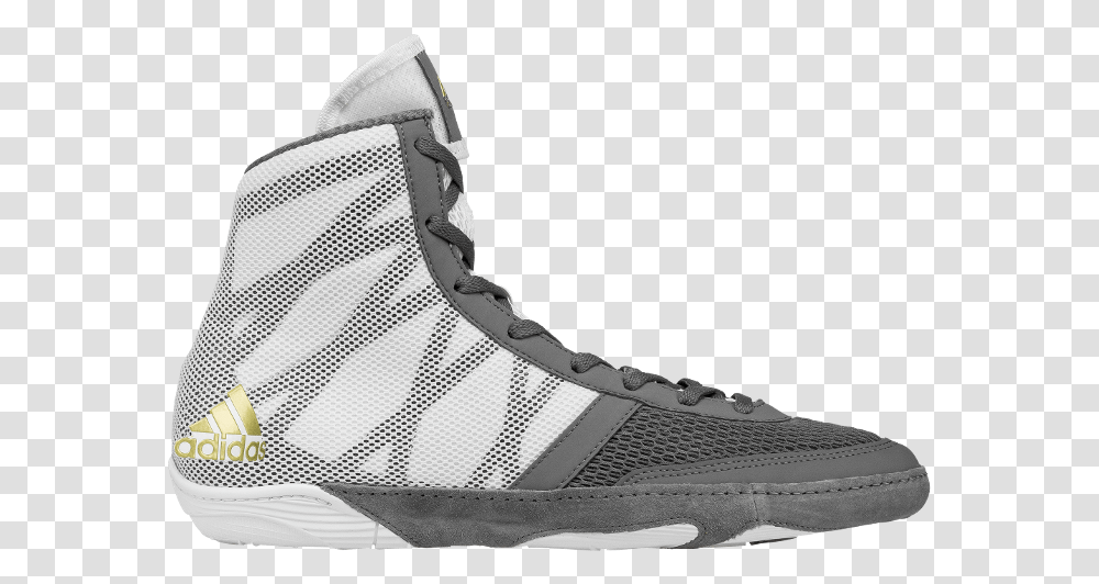 White And Gold Adidas Wrestling Shoes Download All White Gold Wrestling Shoes, Apparel, Footwear, Running Shoe Transparent Png