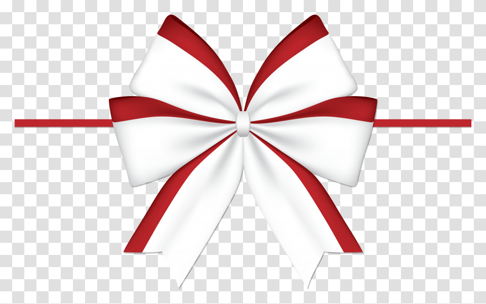 White And Red Bow, Pattern, Ornament, Fractal Transparent Png