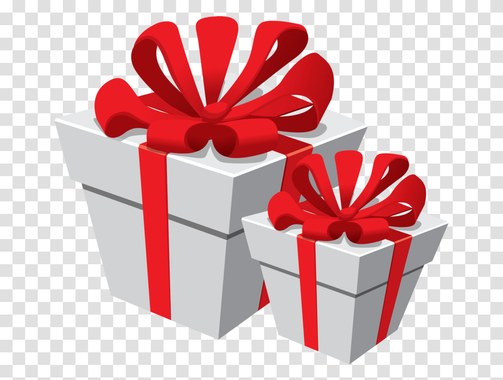 White And Red Gift Boxes Transparent Png