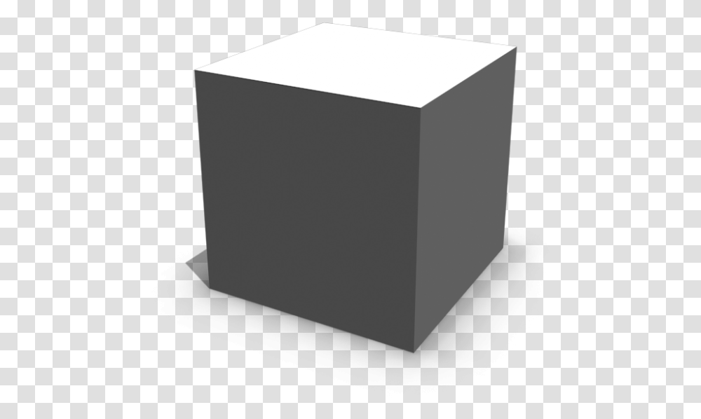 White And Shaded Cube 3d Coffee Table, Furniture, Box, Tabletop, Cylinder Transparent Png