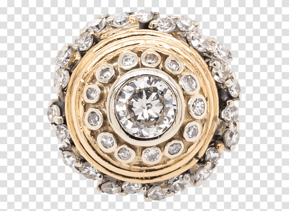 White And Yellow Gold Etruscan Diamond Shield Ring Engagement Ring, Accessories, Accessory, Jewelry, Brooch Transparent Png