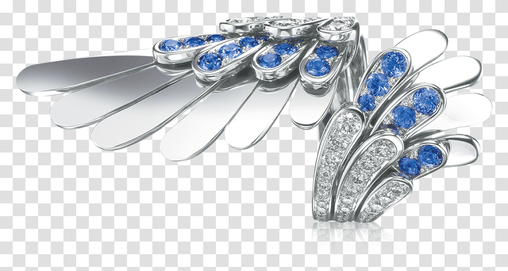 White Angel Ring With Diamonds And Saphires Platinum, Gemstone, Jewelry, Accessories, Accessory Transparent Png