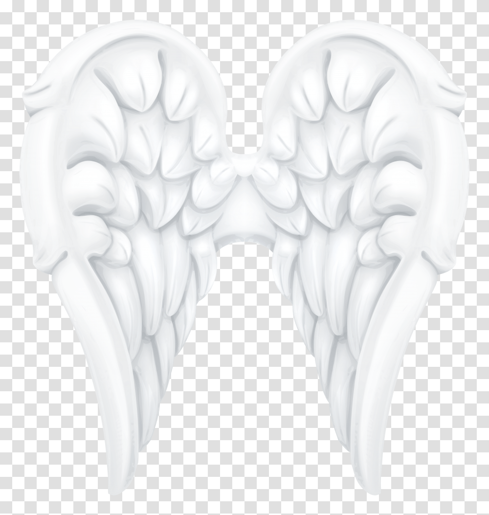 White Angel Wings Clip Art Transparent Png