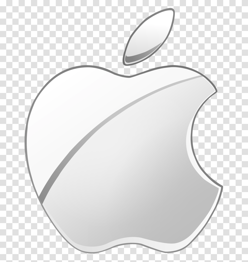 White Apple Logo Pineapple Vector Outline Clipart Logo Apple Prata, Trademark, Heart Transparent Png