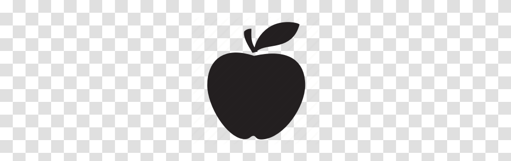 White Apple Logo White Apple Icon, Plant, Fruit, Food Transparent Png