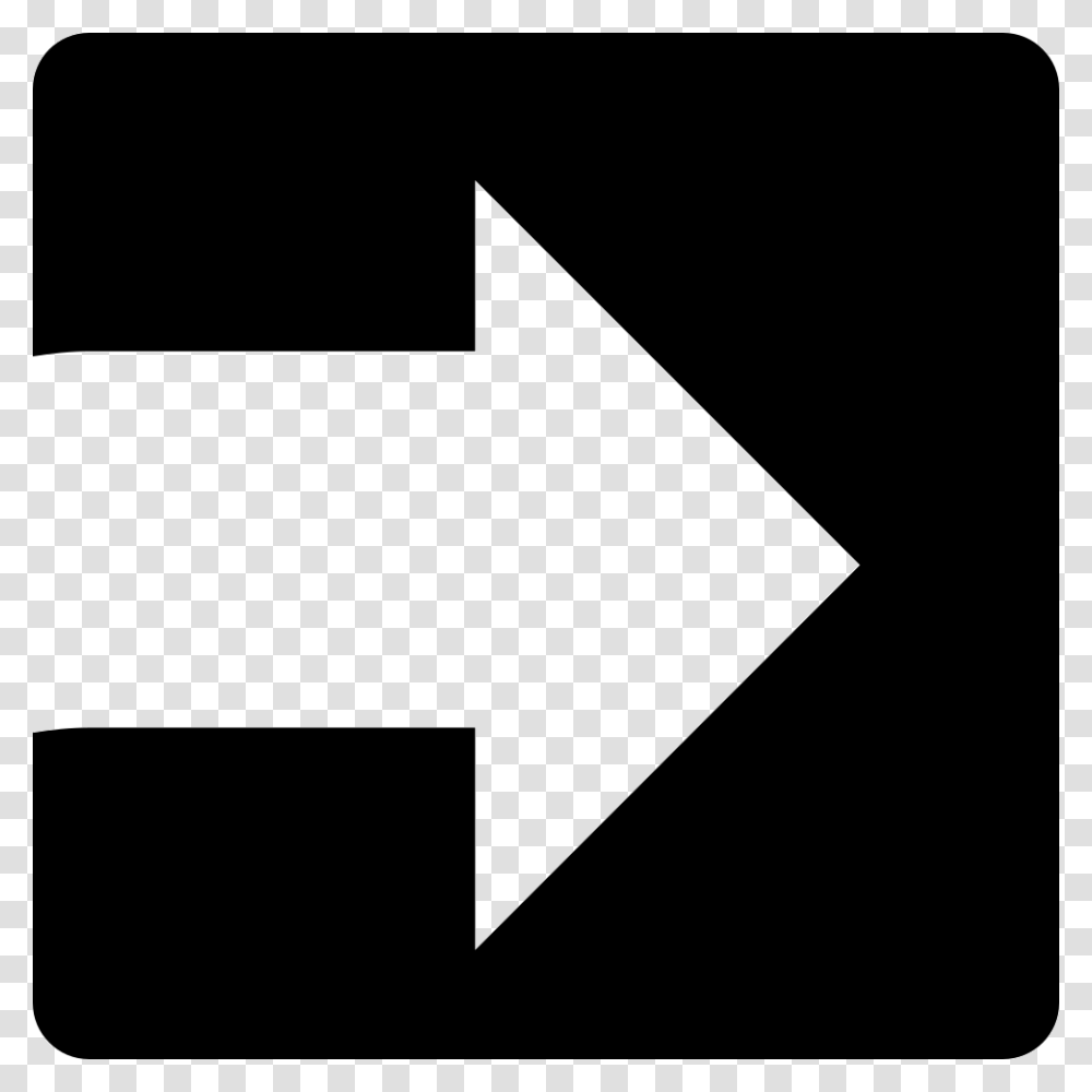 White Arrow Facing The Right Direction Inside A Square, Business Card, Paper Transparent Png
