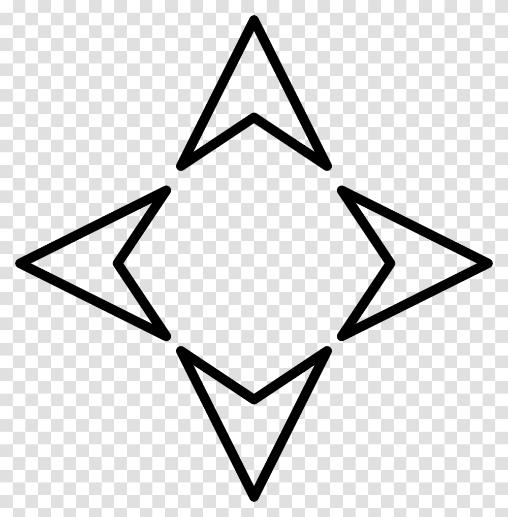 White Arrow Icon, Star Symbol Transparent Png