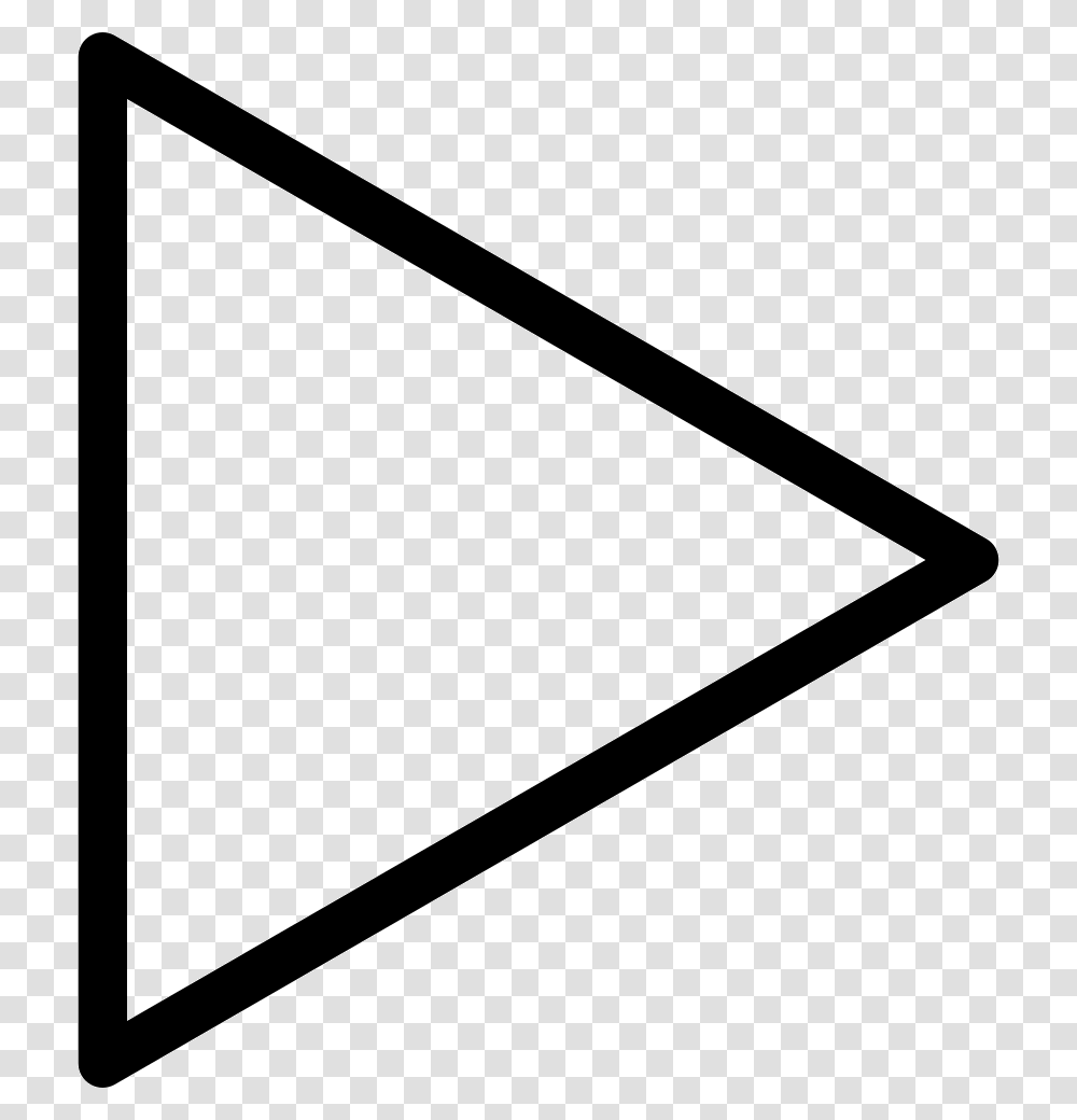 White Arrow, Triangle Transparent Png