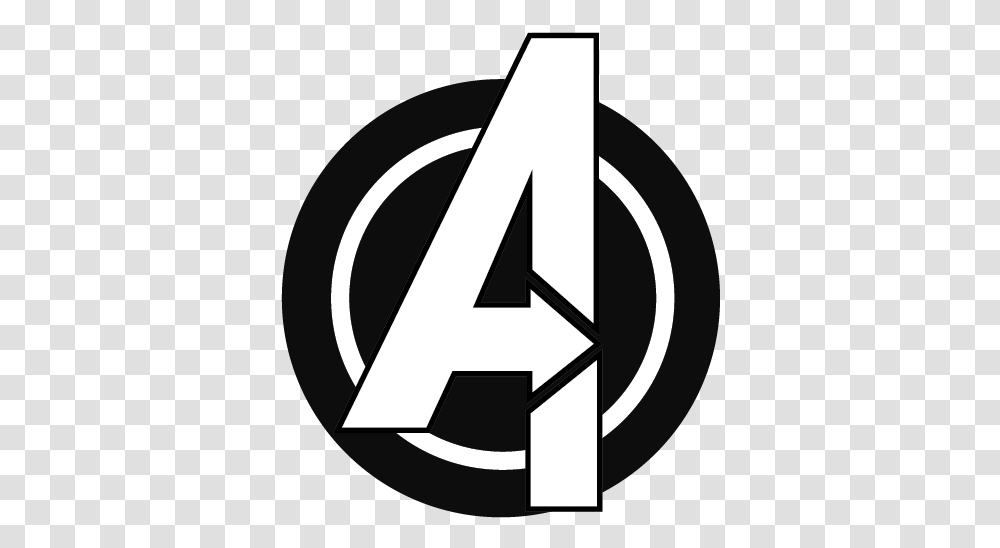 White Avengers Logo, Trademark, Alphabet Transparent Png