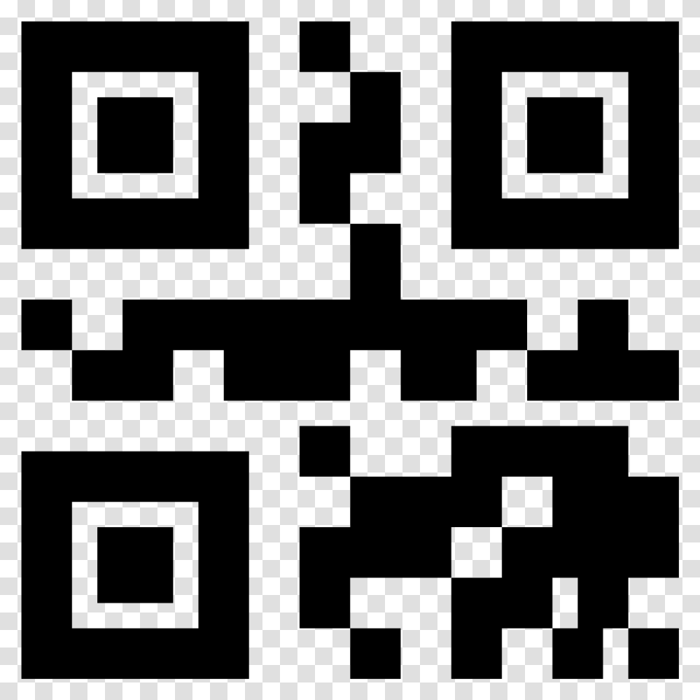 White Bar Code Qr Code Icon, Gray, World Of Warcraft Transparent Png