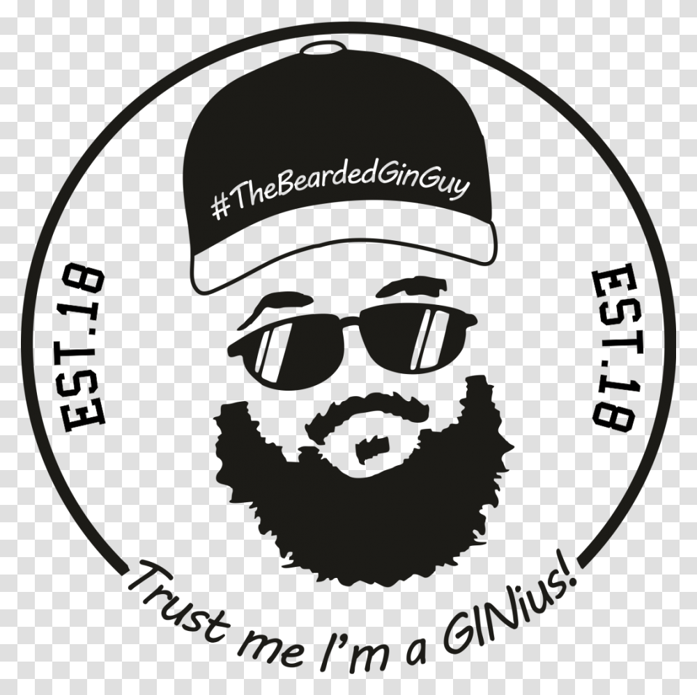 White Beard Beard Logo Design Hd, Label, Sunglasses, Face Transparent Png
