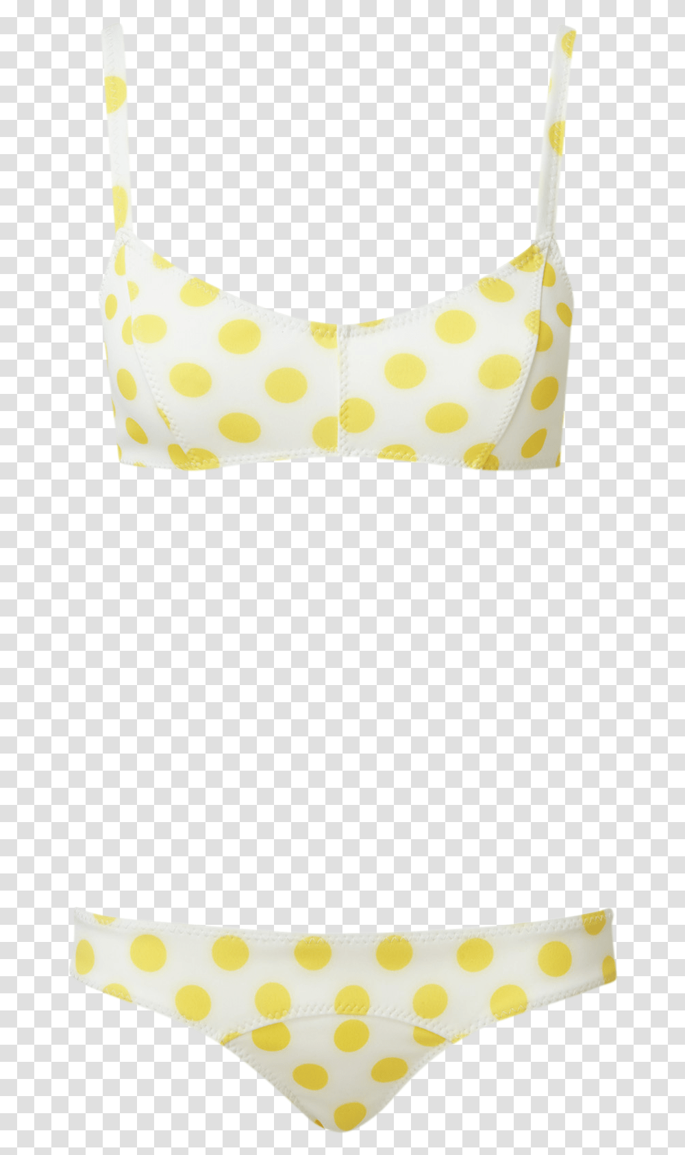 White Bikini With Yellow Polka Dots, Apparel, Blouse, Texture Transparent Png