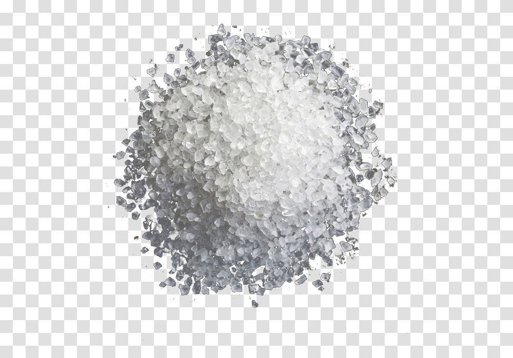 White Black Pattern Salt Pile Clear Background, Crystal, Mineral, Quartz, Rug Transparent Png