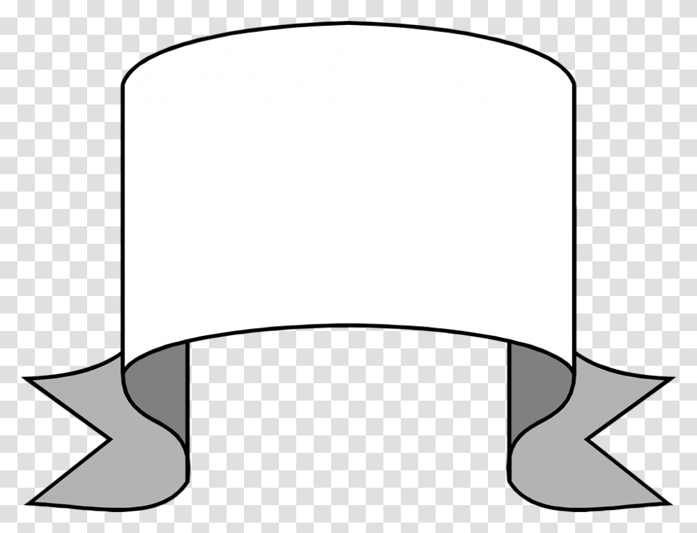 White Blank Banner Clipart Clip Art, Apparel, Hat, Scroll Transparent Png