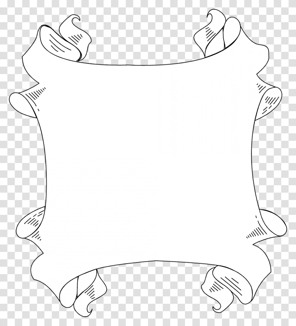 White Blank Banner, Pillow, Cushion, Stencil, Scroll Transparent Png