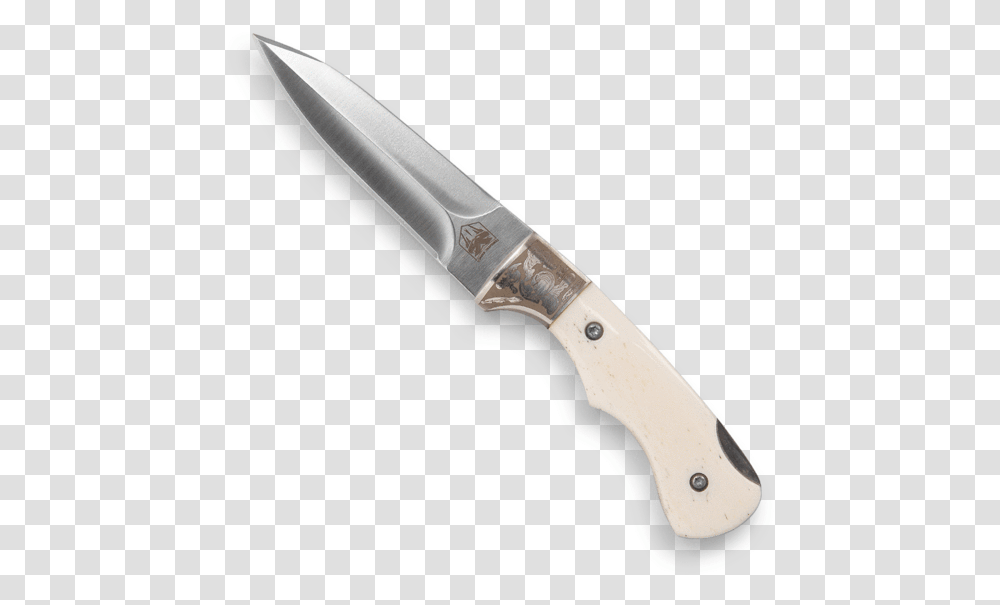 White Bone Adjustable Folder Push DaggerClass Utility Knife, Blade, Weapon, Weaponry Transparent Png