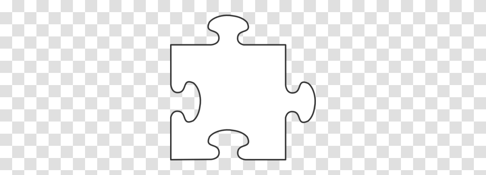 White Border Puzzle Piece Top Clip Art, Jigsaw Puzzle, Game, Cross Transparent Png
