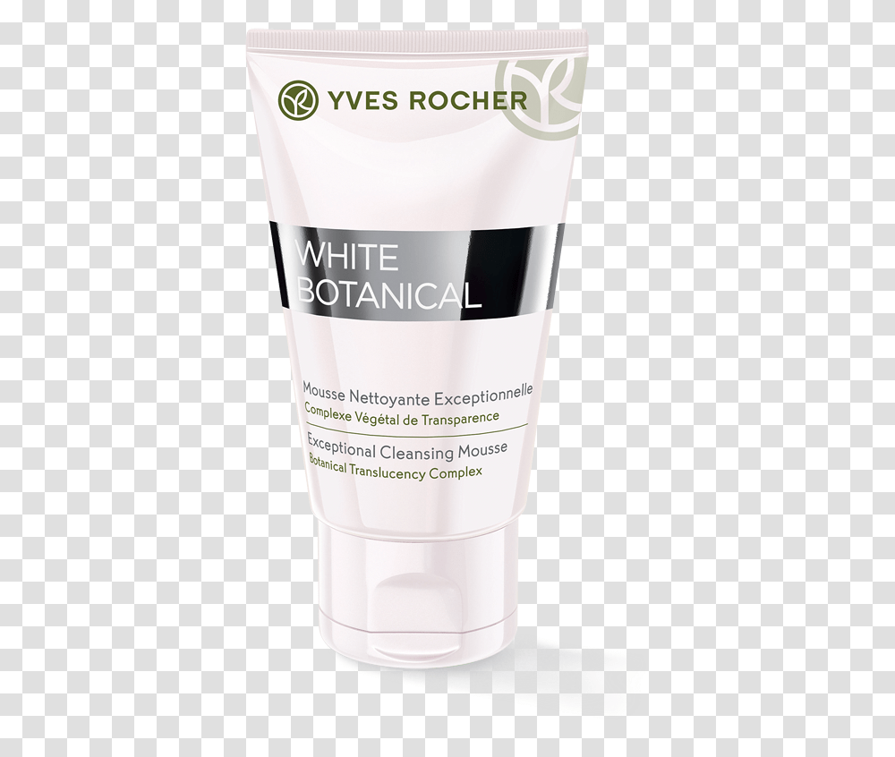 White Botanical Exceptional Cleansing Mousse Yves Rocher Mousse Cleansing Exceptional, Bottle, Cosmetics, Shaker, Milk Transparent Png