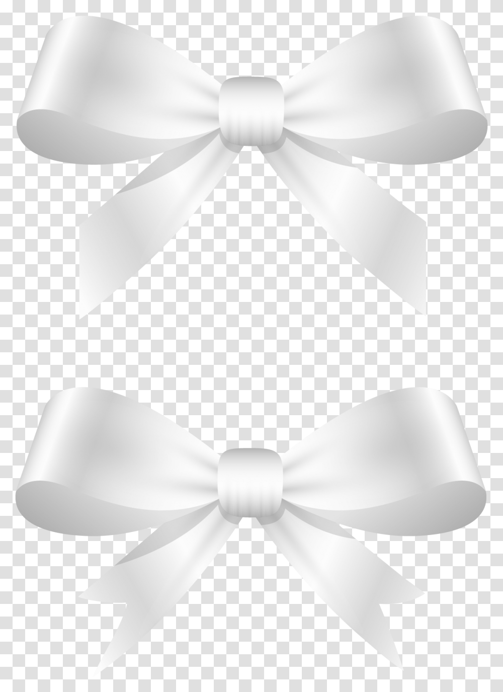 White Bow Ribbon, Tie, Accessories, Accessory, Necktie Transparent Png