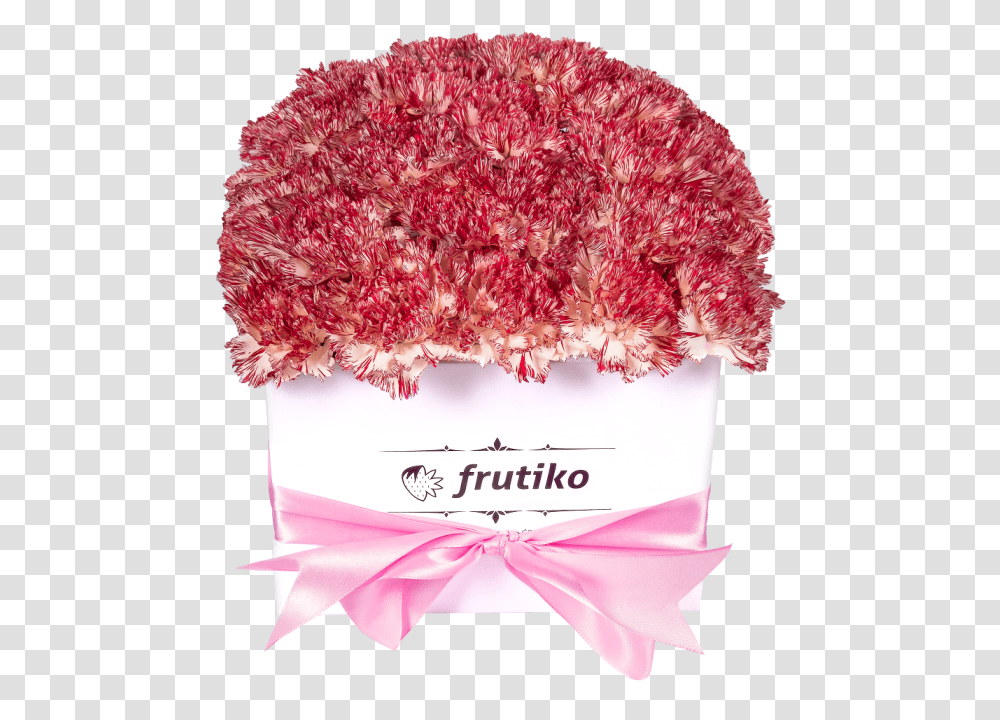 White Box Of Pink Carnations Artificial Flower, Plant, Blossom, Apparel Transparent Png