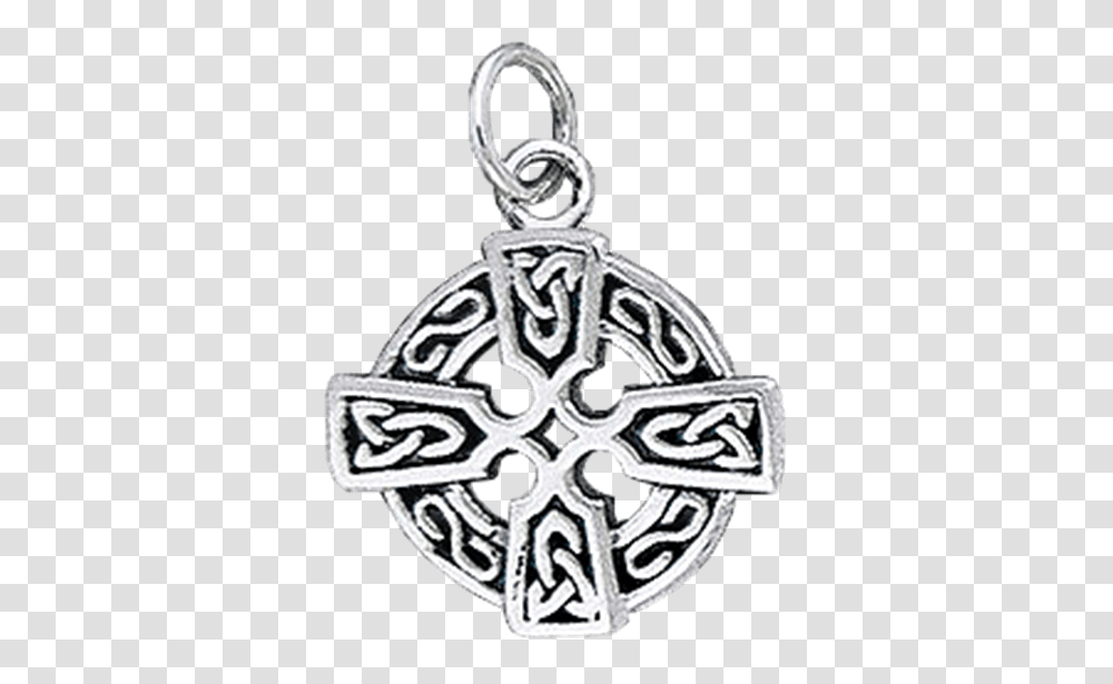 White Bronze Round Celtic Cross Charm, Pendant, Locket, Jewelry, Accessories Transparent Png