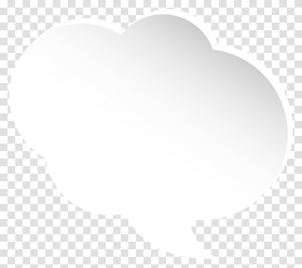 White Bubble Speech Clipart Download White Speech Bubble, Balloon, Heart, Stencil Transparent Png