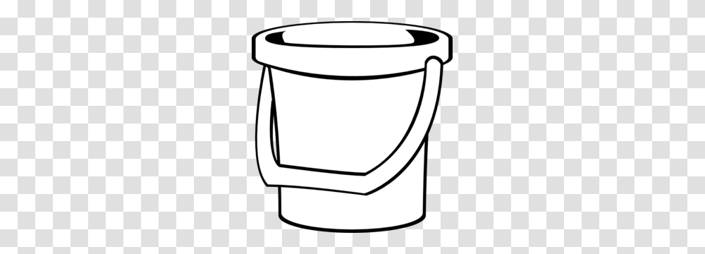 White Bucket Cliparts Transparent Png