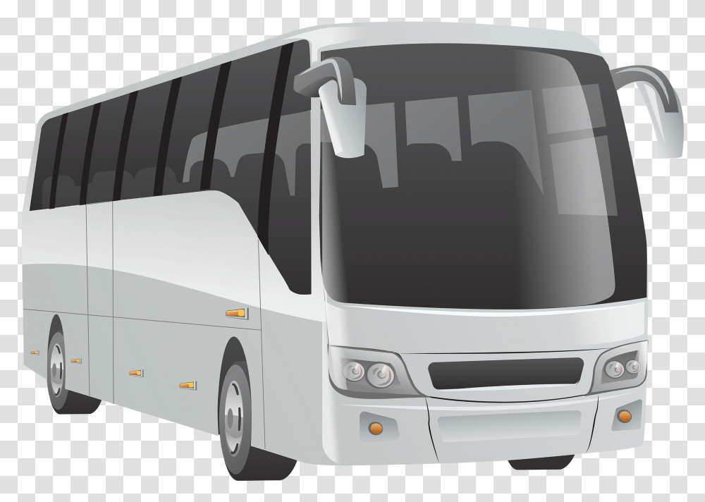 White Bus Clipart Bus, Vehicle, Transportation, Tour Bus, Crib Transparent Png