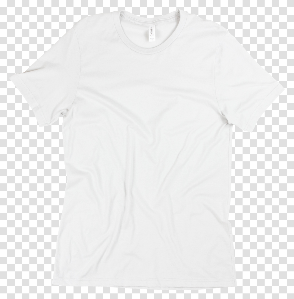 White Canvas Active Shirt, Apparel, T-Shirt, Undershirt Transparent Png