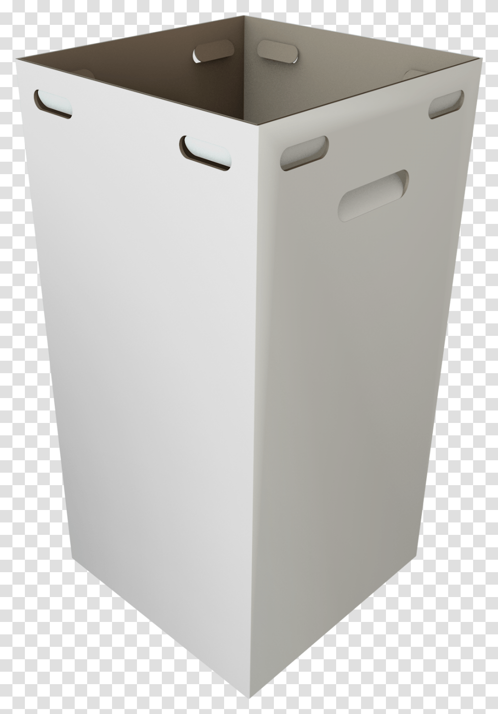 White Cardboard Trash Cans, Mailbox, Letterbox, Tin Transparent Png