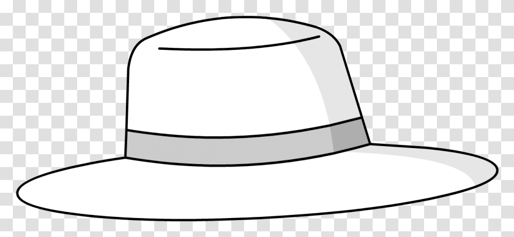 White Cartoon Fedora Hat, Apparel, Baseball Cap, Sombrero Transparent Png