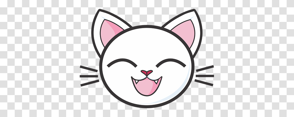 White Cat Animals, Stencil, Mouth, Lip Transparent Png