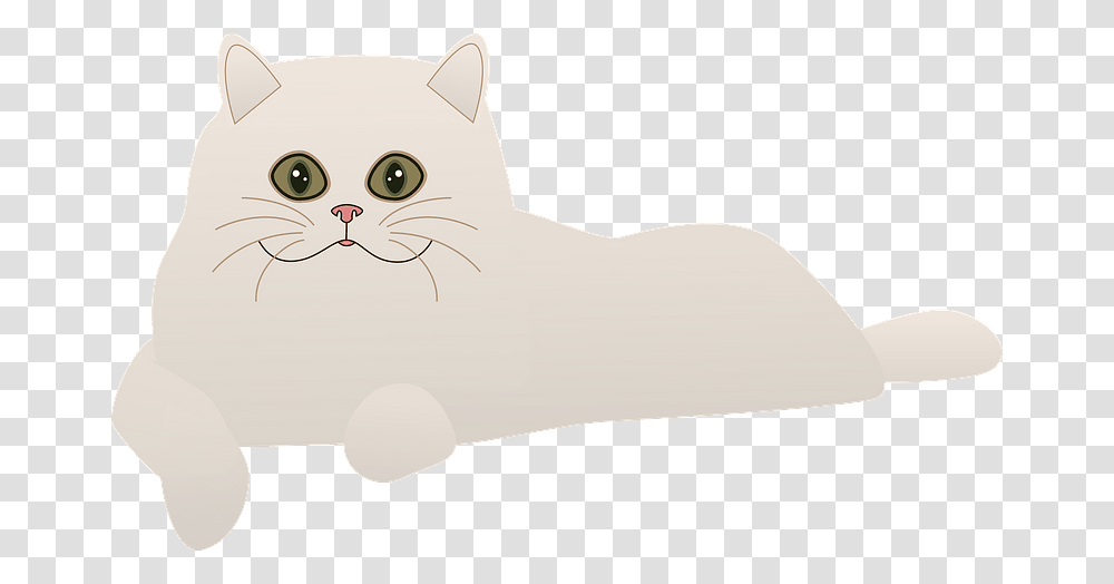White Cat Clipart Domestic Short Haired Cat, Pet, Mammal, Animal, Manx Transparent Png