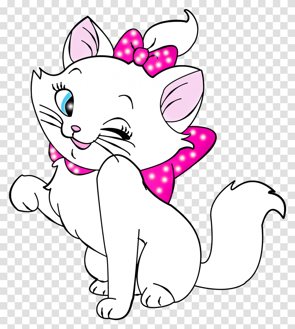 White Cat From Cartoon, Mammal, Animal, Drawing Transparent Png