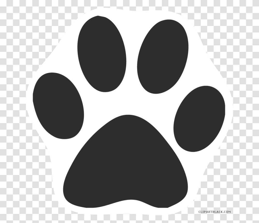 White Cat Paw Print Cat Paw Print, Claw, Hook, Stencil Transparent Png