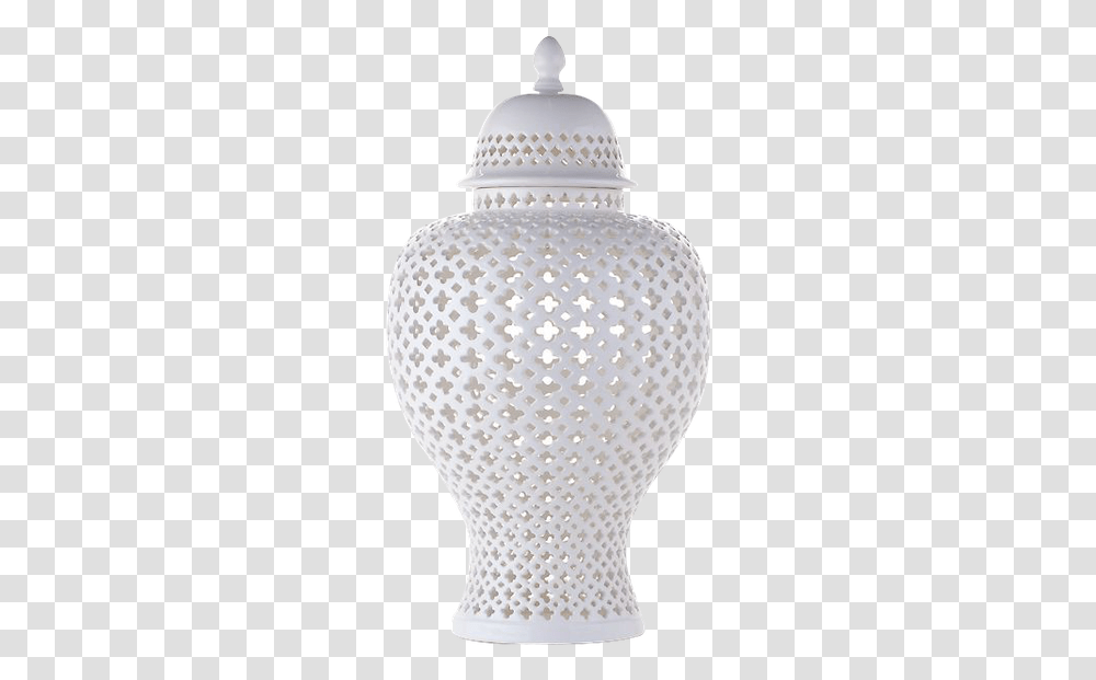White Ceramic Vase With Lid, Porcelain, Pottery, Jar Transparent Png