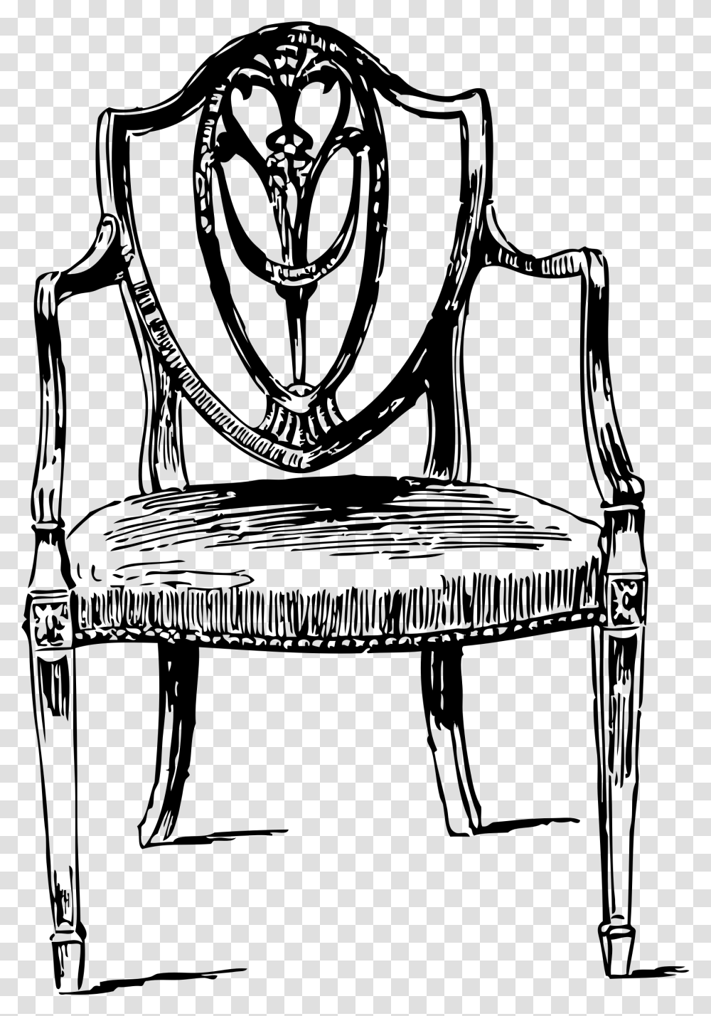 White Chair Old Chair Drawing, Gray, World Of Warcraft Transparent Png