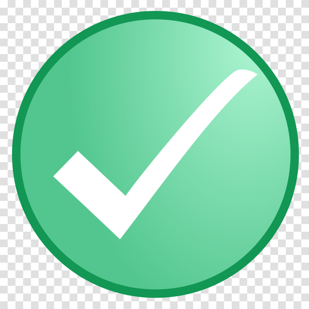White Check In Light Green Circle, Ball, Tennis Ball, Sport, Sports Transparent Png