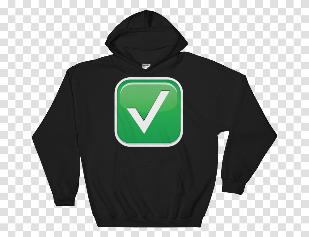 White Check Mark Just Emoji Foresight Prevents Blindness Hoodie, Apparel, Sweatshirt, Sweater Transparent Png